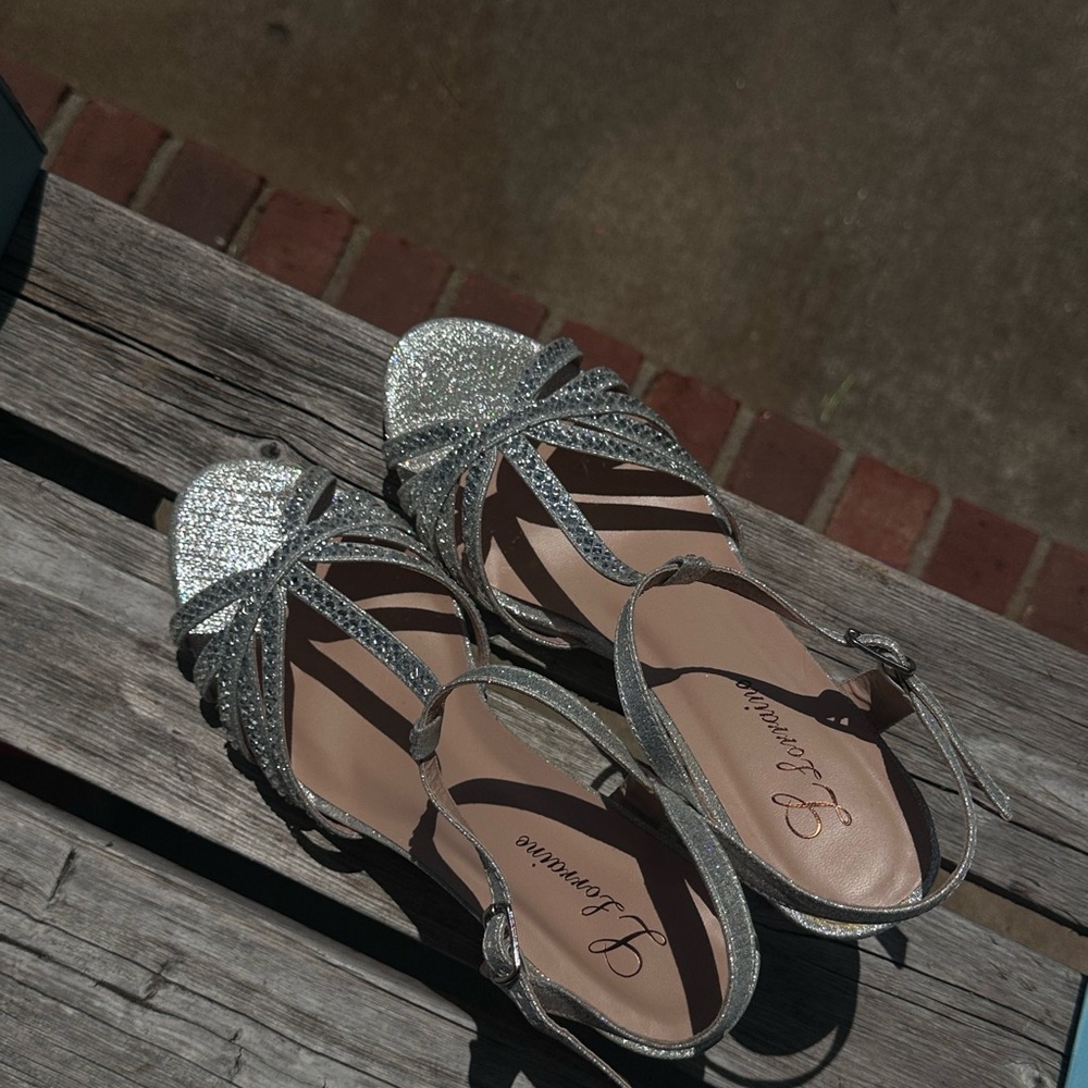 Lani Sparkling Silver Sandals